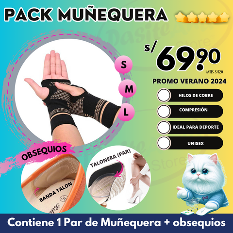 Guantes de Compresión con Hilos Cobre ( 1 par) – PasiteAndo Store